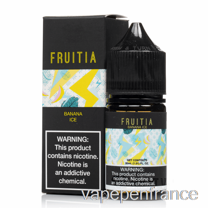 Glace à La Banane - Sels De Fruitia - Stylo Vape 30 Ml 50 Mg